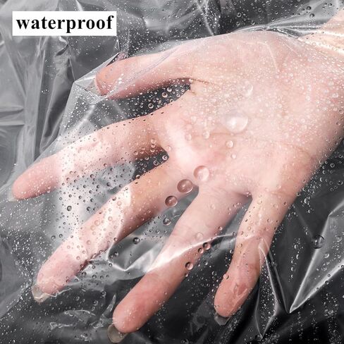Tebery 20 Pcs Extra Large Plastic Storage Bags, Clear Dustproof Furniture Luggage Covers for Moving, Reusable Heavy Duty Storage Moving Bags for Chair Clothes Suitcase, 4 Size in Kuwait