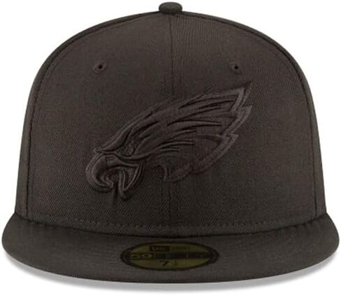 قبعة New Era NFL 59FIFTY Philadelphia Eagles باللون الأسود على مجموعة أصلية سوداء مناسبة لكرة القدم في الملعب in Kuwait