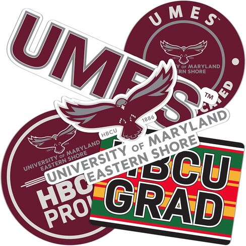 ملصق صبار الصحراء بجامعة ميريلاند الشرقية شور ملصق UMES ملصق صقور الفينيل شارات الكمبيوتر المحمول زجاجة ماء سجل قصاصات السيارة (T2-HBCU B) in Kuwait