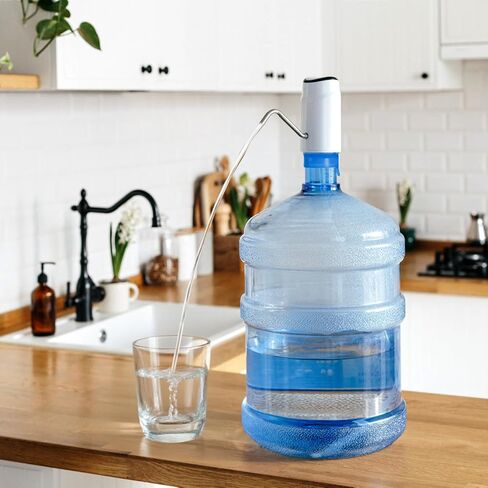 Jucoan 100 Pack Water Bottle Caps, 55mm 3&5 Gallon Non Spill Water Jug Caps, Replacement Snap On Caps for Water Dispenser Jugs, Includes 1 Wood Stick for Easy Remove in Kuwait