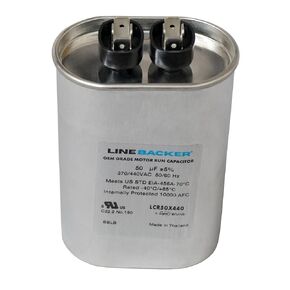 Supco Capacitor Oval Run 50 uf 370/440 Volts for HVAC Motors Compressors LCR50X440 Linebacker in Kuwait