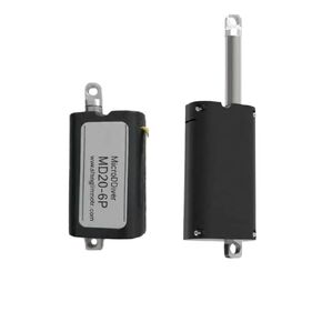 MD20-6 Linear Actuator 30N 6mm/s High Precision Electric Servo Cylinder PWM TTL Control Metal Housing Retractable Rod(Control Mode PWM,20N-12mm per s) in Kuwait