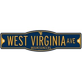 WinCraft WVU West Virginia University Mountaineers 4" x 17" Street Sign NCAA in Kuwait