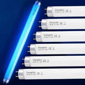 COOSPIDER 4 Pack 15W U/V BL CFL Compact Light Bulb for 30W Electric Zapper Replacement Straight Tube T8 F15 18 Inch Blue Light in Saudi Arabia