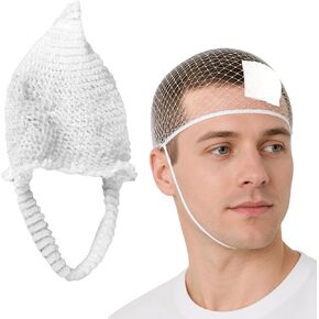 10Pcs Head Elastic Dressing Retainer, Lightweight Stretch Net Dressing Bandage, Head Finger Net Dressing Retainer, Fix Head Bandage for Daily Care Use in Kuwait
