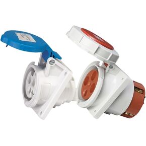 Concealed Oblique Socket 16-125A Plug Oil Engine Interface Waterproof and Dustproof Industrial Power Connection Male(CF-14855P/16A/380VIP67) in Kuwait
