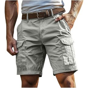 Men's 5 Inch Cargo Shorts Relaxed Fit Quick Dry Stretch Tactical Hiking Shorts Button-Fly Outdoor Work Multi-Pocket in Kuwait