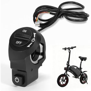 استبدال مفتاح الطاقة والإضاءة Ebike 48 فولت للدراجة الكهربائية Jetson Bolt & DYU D1F، جزء إصلاح مفتاح التحكم في التشغيل/الإيقاف ذو 4 دبابيس in Kuwait