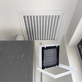 Removable Air Return Access Panel - Aluminum Inspection Door for Wall/Ceiling, Square Access Hatch (10x10in, 25x25cm) - Durable Vent Cover for Easy Access in Kuwait
