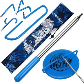 4-in-1 Disc Golf Retriever Pole 16 Feet, Telescopic Discs Retriever with Durable Stainless Steel Frame and Carry Bag - Disc Golf Accessories for Water Trees Bushes in Saudi Arabia