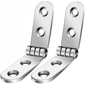 180 Degree Foldable Hinge Flap Screw-On Cabinet Door Furniture Hardware Accessories 2Pcs in Saudi Arabia