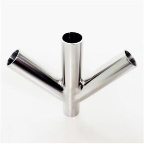 51mm 2" Pipe OD Butt Welding Oblique Y-Shaped 4 Way SUS 304 Stainless Fitting Spliter Beer Wine in Kuwait