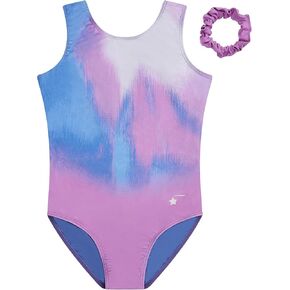 Destira Womens Gymnastics Leotards, Fun Spring Summer Athletic Leo | Premium Performance Fabric • Split-Back Style • Matching Scrunchie • Made in USA • Comfortable Stretch Fit • Adult Sizes in Saudi Arabia