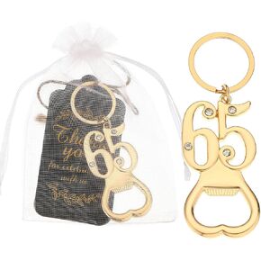 90th Birthday Party Favors, 25 Pcs Gold Bottle Opener Keychain(90th) | 90 Souvenir Gift Set, Organza Bags & Tags, Reusable Zinc Alloy, Gold Finish, Guest Keepsake, Celebration Favor in Saudi Arabia