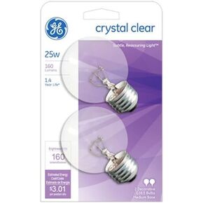 GE Lighting 31106 GE2PK25W Clear Globe Lamp in Kuwait