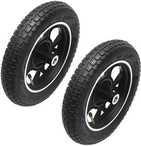 قطعتان 12 1/2 × 2 1/4 12.5 × 2.25 (62-203) مجموعة عجلات إطارات الكراسي المتحركة - إطار عجلة 12 بوصة، فتحة محور 17 مم - بديلة للسكوتر الكهربائي، الكرسي المتحرك، كرسي النقل، أجهزة التنقل in Kuwait