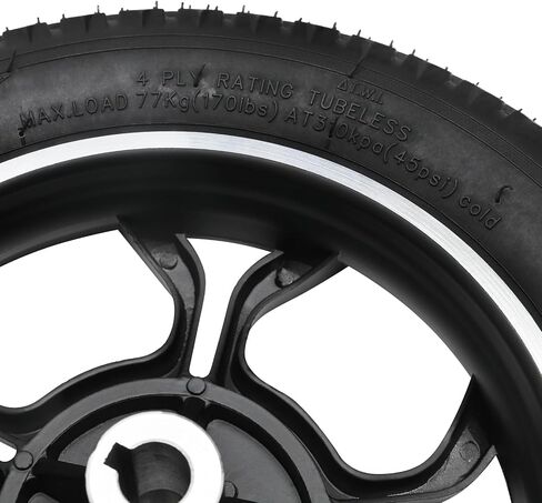 قطعتان 12 1/2 × 2 1/4 12.5 × 2.25 (62-203) مجموعة عجلات إطارات الكراسي المتحركة - إطار عجلة 12 بوصة، فتحة محور 17 مم - بديلة للسكوتر الكهربائي، الكرسي المتحرك، كرسي النقل، أجهزة التنقل in Kuwait