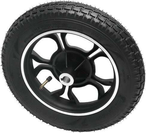 قطعتان 12 1/2 × 2 1/4 12.5 × 2.25 (62-203) مجموعة عجلات إطارات الكراسي المتحركة - إطار عجلة 12 بوصة، فتحة محور 17 مم - بديلة للسكوتر الكهربائي، الكرسي المتحرك، كرسي النقل، أجهزة التنقل in Kuwait