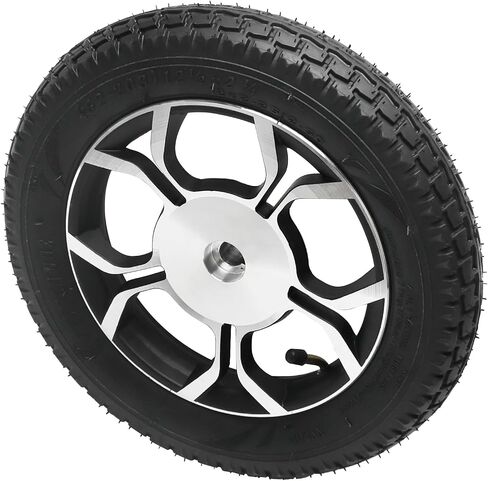 قطعتان 12 1/2 × 2 1/4 12.5 × 2.25 (62-203) مجموعة عجلات إطارات الكراسي المتحركة - إطار عجلة 12 بوصة، فتحة محور 17 مم - بديلة للسكوتر الكهربائي، الكرسي المتحرك، كرسي النقل، أجهزة التنقل in Kuwait