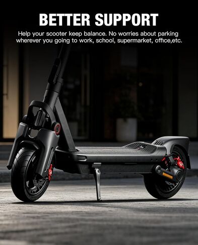 مسند سكوتر متوافق مع Ninebot من Segway MAX G3 F3 Pro F3 KickScooter، حامل جانبي مصنوع من سبائك الألومنيوم وحامل دعم القدم وحامل دعم للسكوتر الأصلي in Kuwait