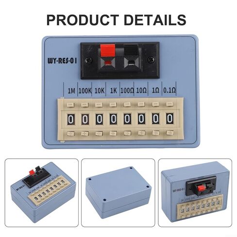 Portable WYRES01 Resistance Box with 8 Level for Dial, Designed for Precise Resistance Adjustment in Electronics and for Dial Programming(WY RES 01) Decade Box in Kuwait