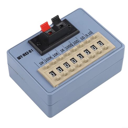 Portable WYRES01 Resistance Box with 8 Level for Dial, Designed for Precise Resistance Adjustment in Electronics and for Dial Programming(WY RES 01) Decade Box in Kuwait