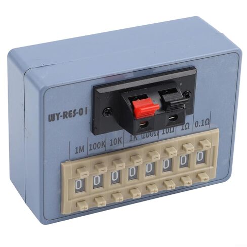 Portable WYRES01 Resistance Box with 8 Level for Dial, Designed for Precise Resistance Adjustment in Electronics and for Dial Programming(WY RES 01) Decade Box in Kuwait