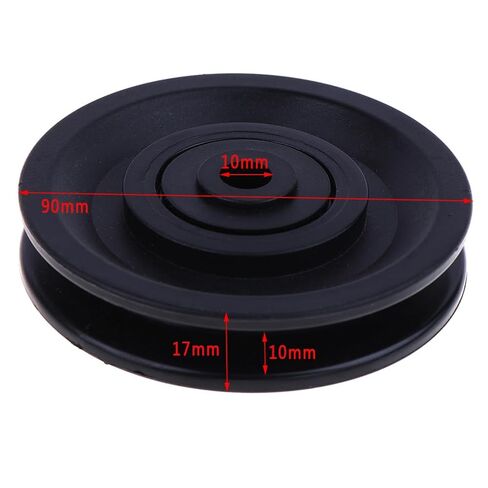 90mm Diameter Nylon Bearing Pulley Wheel Cable Gym Fitness Equipment Part in Kuwait