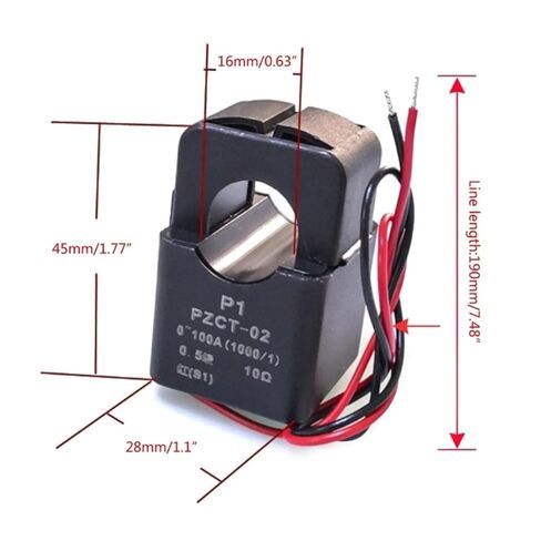 1pcs PZCT-02 CurrentTransformer Joint Structure Split Core Coil in Kuwait