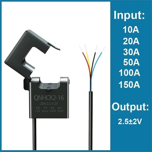 1pcs Output 2.5V±2V Input ±10a ±20a ±30a ±50a ±100a ±150a Current Sensor Split Current transducer transfomer ct clamp(150A 2.5V 2V) in Kuwait