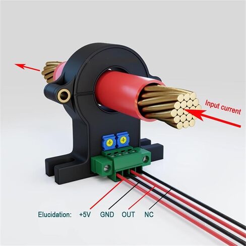 1 قطعة محول التيار المقسم سبليت ± 50A ± 100A ± 200A ± 300A 400A / 2.5V ± 2V ct مستشعر التيار الحالي (50A 2.5V 2V) in Kuwait