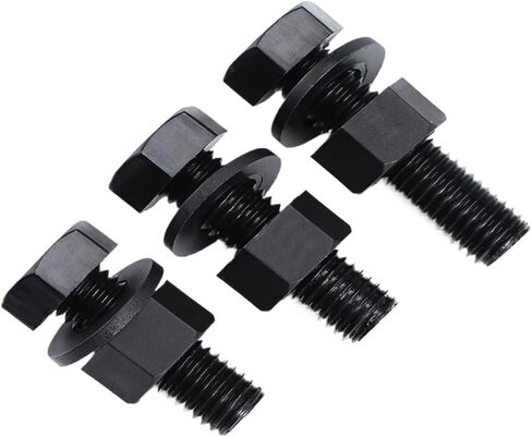 10Pcs Black Nylon Hexagonal Screw Nut Washer Metric Threaded Hex Head Bolt Plastic Insulated Bolts M3 M4 M5 M6 M8 M10 M12(90mm,M8) in Kuwait