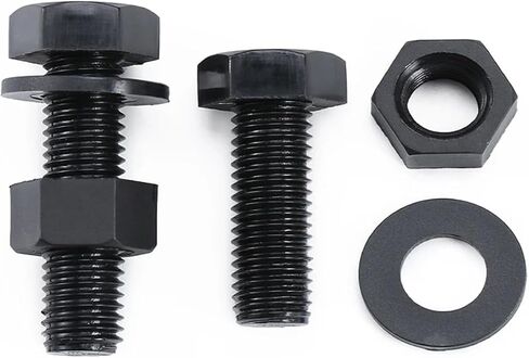 10Pcs Black Nylon Hexagonal Screw Nut Washer Metric Threaded Hex Head Bolt Plastic Insulated Bolts M3 M4 M5 M6 M8 M10 M12(90mm,M8) in Kuwait