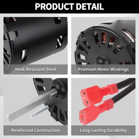 محرك مروحة مناسب لـ Modine Hot Dawg HD30 HD45 HDS30 HDS45 1550 RPM 115V 2.4A استبدال محرك منفاخ سخان المرآب يستبدل 9F10262 9F0102620000 9F10262A0301 in Kuwait
