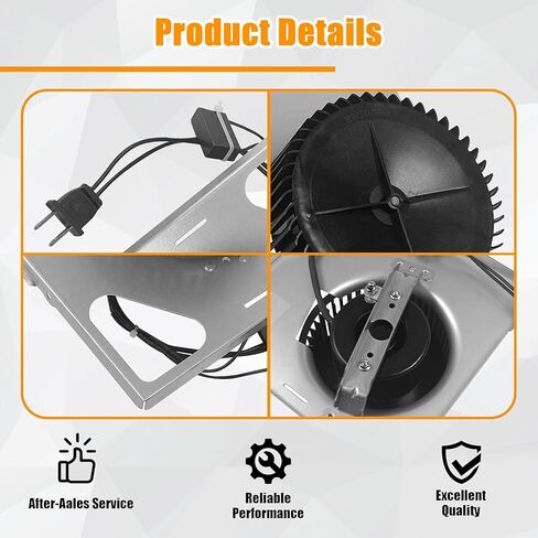 S97015157 Motor Replacement Compatible with Broan with 8"× 8-1/4" Housing, for 676-D/2676F-A, 680-A, 674, 684NT-A, 684-D/2684F-A, 672SP Fans (110 CFM/ 4 Sones) in Kuwait