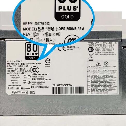 1pc 500W Power Supply for Z2 G4 800 880 G3 901759-003 DPS-500AB-32A in Kuwait
