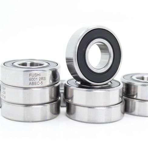 6001-2RS تحمل ABEC-5 10 قطعة 12x28x8 مللي متر مختومة الأخدود العميق 60012RS الكرات 6001RS 180101RS in Kuwait