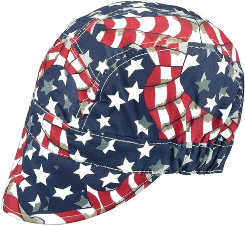 RIVERWELD Welding Cap Pure Cotton Mesh Inside Liner American Eagle Color | for Welders Match Welding Helmet Work Safety Equipment Gear Head Protection in Kuwait