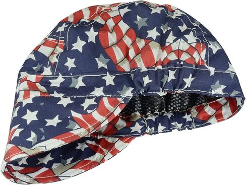 RIVERWELD Welding Cap Pure Cotton Mesh Inside Liner American Eagle Color | for Welders Match Welding Helmet Work Safety Equipment Gear Head Protection in Kuwait