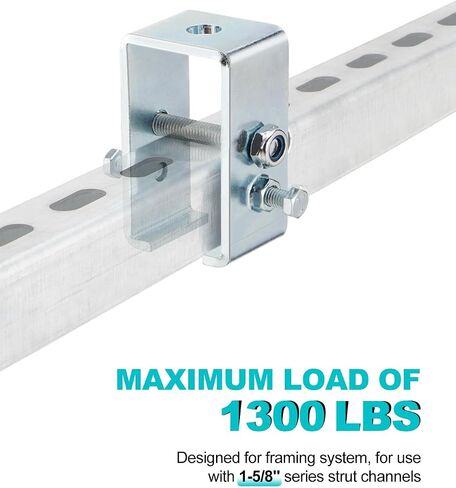 ترقية قوس شماعات مسار عربة القناة لقناة UNISTRUT Strut، دعامة تعليق للدعم المتوسط ​​1-5/8 لجميع مسار عربة القنوات 1-5/8 بوصة (8 عبوات) in Kuwait