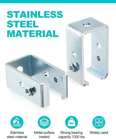 ترقية قوس شماعات مسار عربة القناة لقناة UNISTRUT Strut، دعامة تعليق للدعم المتوسط ​​1-5/8 لجميع مسار عربة القنوات 1-5/8 بوصة (8 عبوات) in Kuwait
