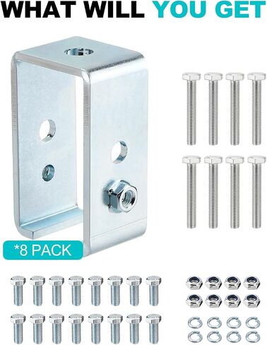 ترقية قوس شماعات مسار عربة القناة لقناة UNISTRUT Strut، دعامة تعليق للدعم المتوسط ​​1-5/8 لجميع مسار عربة القنوات 1-5/8 بوصة (8 عبوات) in Kuwait