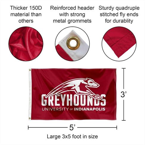 University of Indianapolis Logo 3x5 Grommet Flag in Kuwait