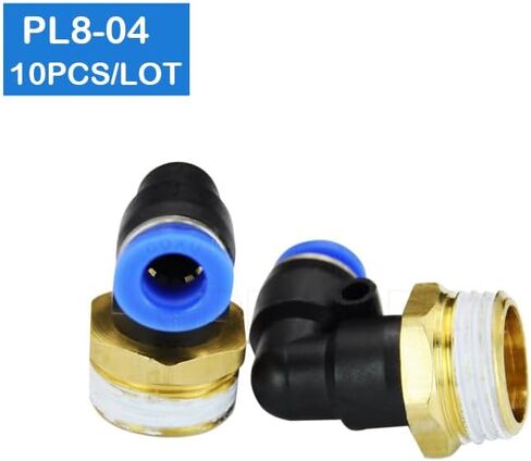 PL8-04 10 Pcs 8mm Push In One Touch Connector 1/2" Thread Pneumatic Quick Fittings in Saudi Arabia