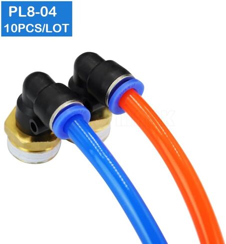 PL8-04 10 Pcs 8mm Push In One Touch Connector 1/2" Thread Pneumatic Quick Fittings in Saudi Arabia