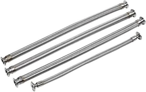 38mm(1 1/4" DN32) Ferrule50.5mm Tri Clamp Braided Flexible Hose For,Length 500mm, Tube SS304 in Saudi Arabia