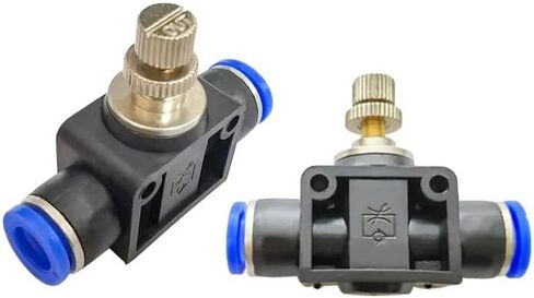 6PCS LSA8 8mm To 8mm Push In Quick Connector Air Pneumatic Speed Controller in Saudi Arabia