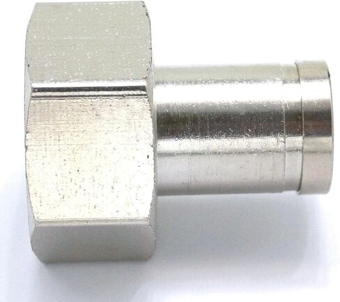 Pneumatic Nickel Brass Push In Connector Union Quick Release Air Fitting Plumbing 1/2" Female to Fit Tube O/D 8mm in Kuwait