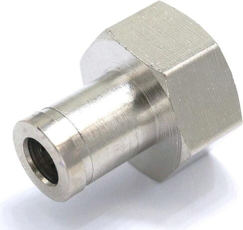 Pneumatic Nickel Brass Push In Connector Union Quick Release Air Fitting Plumbing 1/2" Female to Fit Tube O/D 8mm in Kuwait