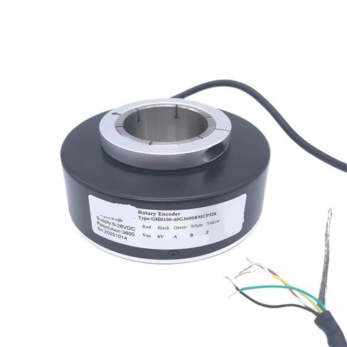 GHH100-40G3600BMCP526 Elevator Encoder 40MM Hole Hollow Shaft Incremental Optical Encoder-GHH100 3600PPR PNP Output 5-26V(3600ppr) in Kuwait